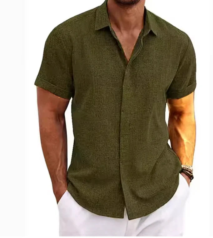 Mens Coastline Linen Shirt